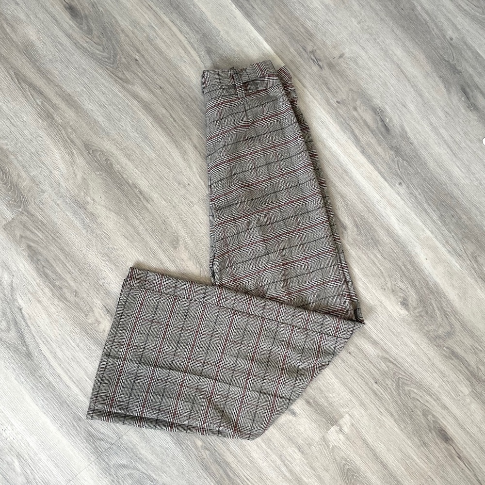 Joe B By Joe Benbasset Plaid Wide Leg Women's Dress Pants